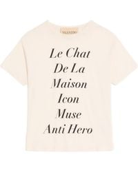 Valentino - Printed Crewneck T-Shirt - Lyst
