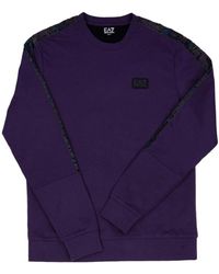 EA7 - Logo Pattern Sweater - Lyst