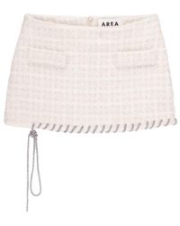 Area - Tweed Lady Mini Skirt - Lyst