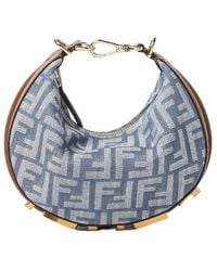 Fendi - Graphy Ff Jacquard Mini Hobo Bag - Lyst