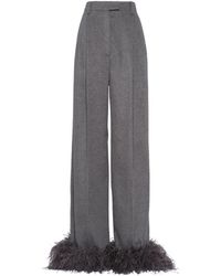 Prada - Wide-Leg Trousers - Lyst
