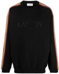 Lanvin - Curb Lace Embellished Crewneck Sweatshirt - Lyst
