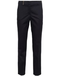 Peserico - Mid-Rise Stretched Tailored Trousers - Lyst