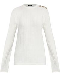 Balmain - Logo Monogram Jumper - Lyst