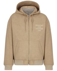 Dior - Homme Logo Embroidered Zip-Up Hoodie - Lyst