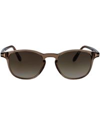 Tom Ford - Eyewear Holt Round Frame Sunglasses - Lyst