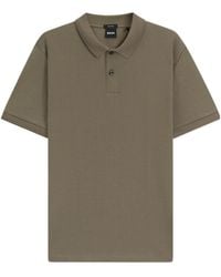 BOSS - Parlay 240 Button Herringbone Polo Shirt - Lyst