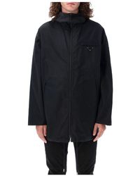 Prada - Zipper Casual Jacket - Lyst