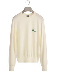 Dior - Sweater With Clover Embroidery - Lyst