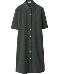 Burberry - Short Sleeved Press-Stud Dress - Lyst