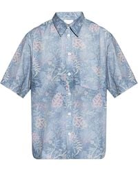 Isabel Marant - Floral Printed Short-Sleeve Shirt - Lyst
