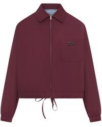 Prada - Zip-Up Drawstring Jacket - Lyst