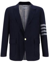 Thom Browne - Single-Breasted Striped Tailored Blazer - Lyst