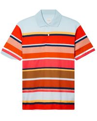 Paul Smith - Bold Stripe Cotton Polo Shirt - Lyst