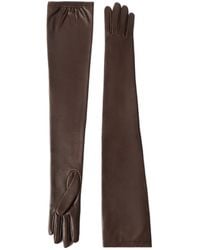 Brunello Cucinelli - Nappa Leather Long Gloves - Lyst