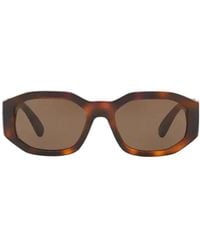 Versace - Eyewear Rectangular Frame Sunglasses - Lyst