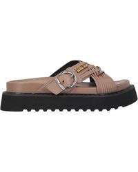 Pinko - Buckled Leather Sandals - Lyst