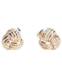 Bottega Veneta - Intreccio Embellished Earrings - Lyst