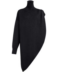 Alaïa - Alaïa Knitted Asymmetrical Cape Jumper - Lyst