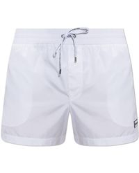 Dolce & Gabbana - Logo Patch Drawstring Swim Shorts - Lyst