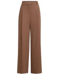 Brunello Cucinelli - Virgin Wool And Viscose Tricotine Loose Pleated Trousers With Monili - Lyst
