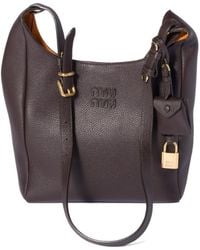Miu Miu - Leather Bucket Bag - Lyst