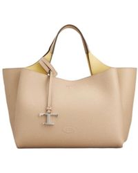 Tod's - Logo Plaque Mini Top Handle Bag - Lyst