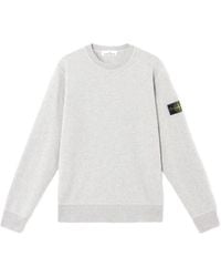 Stone Island - Compass Patch Crewneck Sweatshirt - Lyst