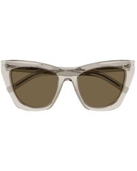 Saint Laurent - Eyewear Kate Cat-Eye Frame Sunglasses - Lyst
