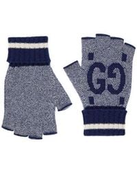 Gucci - Gg Cashmere Fingerless Gloves - Lyst