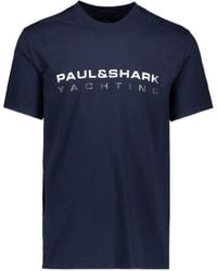 Paul & Shark - Round-Collar Short-Sleeved T-Shirt - Lyst