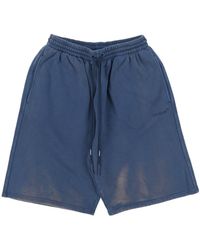 Off-White c/o Virgil Abloh - Diag-Stripe Cotton Shorts - Lyst