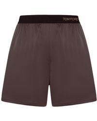 Tom Ford - Logo Waistband Shorts - Lyst