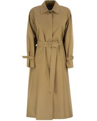 Max Mara - Epoche Button Detailed Belted Coat - Lyst