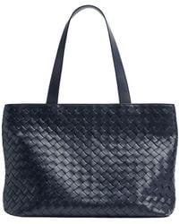Bottega Veneta - Small Intrecciato Zipped Tote - Lyst