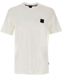 BOSS - Logo-Appliqué Cotton T-Shirt - Lyst