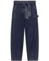 Giorgio Armani - Belted Wide-Leg Jeans - Lyst