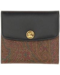 Etro - Paisley-Jacquard Folded Wallet - Lyst