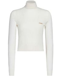 Marni - High Neck Long-Sleeved Jumper - Lyst