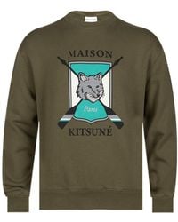 Maison Kitsuné - Logo Logo Hoodie - Lyst