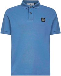 Stone Island - Logo Patch Short Sleeved Polo Shirt - Lyst