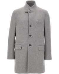 Fay - Herringbone Wool-Blend Coat - Lyst