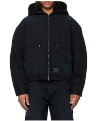 WOOYOUNGMI - Hooded Dyed Casual Jacket - Lyst