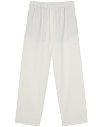 Rohe - Cropped Wide Leg Trousers - Lyst