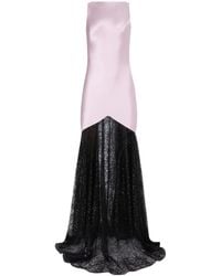 Nina Ricci - Mermaid Lace-Detail Maxi Dress - Lyst