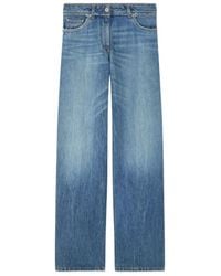 Versace - Raw Cut Frayed Jeans - Lyst