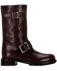 Jimmy Choo - Round-Toe Ankle Boots - Lyst