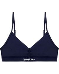 Sporty & Rich - V-Neck Sports Bra - Lyst