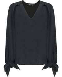 FEDERICA TOSI - Cape-Sleeve Blouse - Lyst