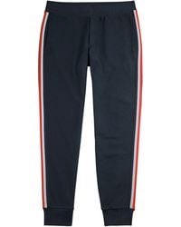 Moncler - Striped Sweatpants With Cuffed Ankles - Lyst